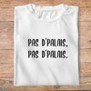 famc4- Astérix mission Cléopatre- pas d'palais pas d'palais - t shirt plié homme - couleur blanc