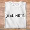 famc5- Astérix mission Cléopatre- ca va imhotep- t shirt plié homme - couleur blanc