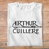 fk2- Kaamelott - Arthur cuillère - t shirt plié homme - couleur blanc