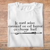 fk6- Kaamelott - Le nord selon comment on est tourné ca change tout - t shirt plié homme - couleur blanc