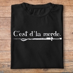 fk13- Kaamelott Cest dla merde - t shirt plié homme - couleur noir