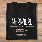 ftmin1- métiers - infirmière en cours de chargement - t shirt plié femme- couleur noir