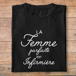 ftmin4- métiers - la femme parfaite est infirmière - t shirt plié femme- couleur noir
