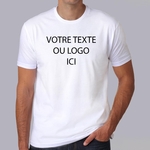 mockup t shirt homme blanc personnalisé