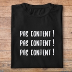 famc3- Astérix mission Cléopatre- pas content- t shirt plié homme - couleur noir