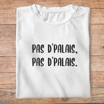 famc4- Astérix mission Cléopatre- pas d'palais pas d'palais - t shirt plié homme - couleur blanc