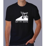 fbb2- Breaking bad- say my name - t shirt porté homme - couleur noir