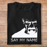 fbb2- Breaking bad- say my name - t shirt plié homme - couleur noir