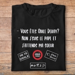 flcdlp3- La cité de la peur - Vous êtes Odile Deray non jsuis le pape et jattends ma soeur - t shirt plié homme - couleur noir