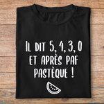 flcdlp9- La cité de la peur - il dit 5430 et après paf pastèque- t shirt plié homme - couleur noir