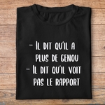 flcdlp11- La cité de la peur - Il dit quil a plus de genou, il dit quil voit pas le rapport - t shirt plié homme - couleur noir