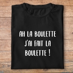 flddc4- Le dîner de cons - Ah la bouette, jai fait la boulette -  t shirt plié homme - couleur noir