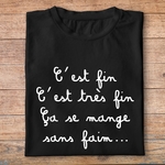 flpneuo1- Le père noël est une ordure- Cest fin cest très fin ca se mange sans fin- t shirt plié homme - couleur noir