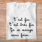 flpneuo1- Le père noël est une ordure- C'est fin c'est très fin ca se mange sans fin- t shirt plié homme - couleur blanc