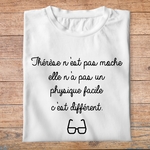 flpneuo2- Le père noël est une ordure -Thérèse n'est pas moche, elle n'a pas un physique facile c'est différent- t shirt plié homme - couleur blanc