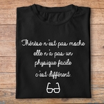 flpneuo2- Le père noël est une ordure -Thérèse nest pas moche, elle na pas un physique facile cest différent- t shirt plié homme - couleur noir