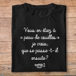 flpneuo3- Le père noël est une ordure -Vous en étiez à peau de couilles je crois que se passe t il ensuite- t shirt plié homme - couleur noir