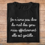 flpneuo4- Le père noël est une ordure -Je naime pas dire du mal des autres mais effectivement elle est gentille- t shirt plié homme - couleur noir