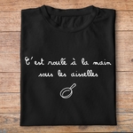 flpneuo6- Le père noël est une ordure -Cest roulé à la main sous les aisselles- t shirt plié homme - couleur noir