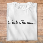 flpneuo10- Le père noël est une ordure - C'est c'la oui - tshirt plié homme - couleur blanc