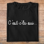 flpneuo10- Le père noël est une ordure - Cest cla oui - tshirt plié homme - couleur noir