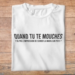 flv3- Les Visieurs- Quand tu t'mouches t'as pas l'impression de serrer la main a un pote - t shirt plié homme - couleur blanc