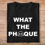 fa1- animaux - What the phoque - t shirt plié homme - couleur noir