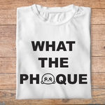 fa1- animaux - What the phoque - t shirt plié homme - couleur blanc