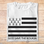 ftvrv1- Villes regions voyage - God save the Kouign- t shirt plié homme - couleur blanc