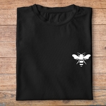 fa6- animaux - Abeille - t shirt plié homme - couleur noir