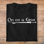 MOCKUP T SHIRT PLIÉ - on en a gros - NOIR