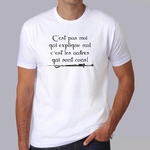 fk26- Kaamelott -T Shirt-c-est-pas-moi-qui-explique-mal-c-est-les-autres-qui-sont-cons-Kaamelott-citation-tshirt-série-francaise-perceval-HB
