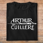 fk2- Kaamelott - Arthur cuillère - t shirt plié homme - couleur noir