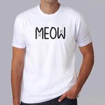 fa2-tshirt animaux-meow-tee-shirt-chat-kawaii-cute-cat-t-shirt-HB