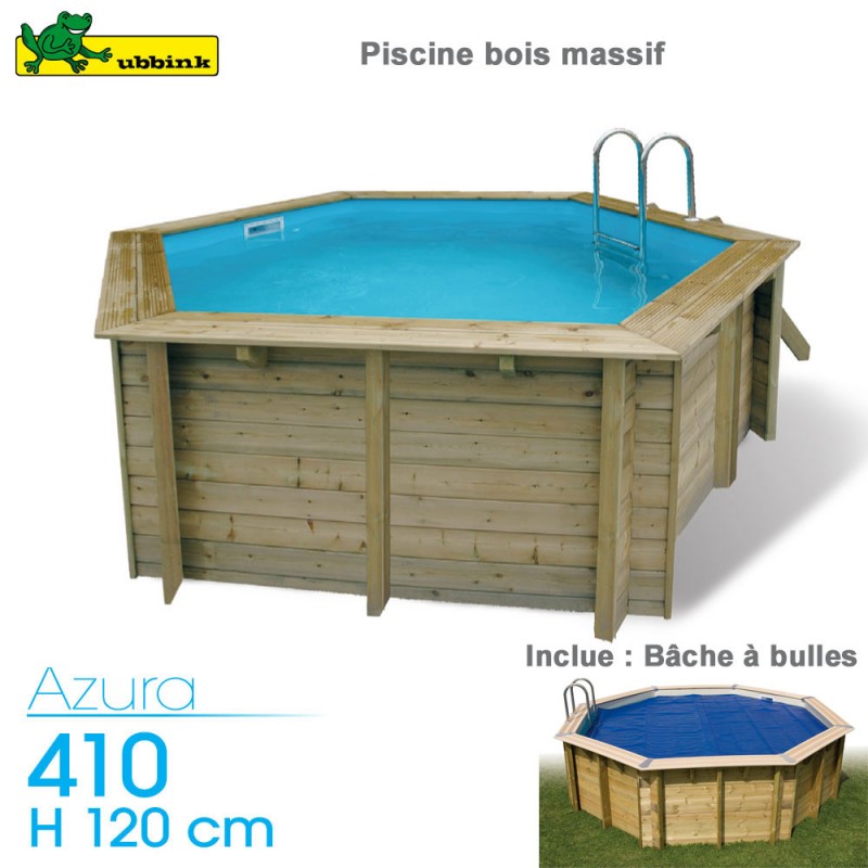 piscine-bois-azura-410-h-120-cm-avec-bache-a-bulles