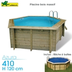 piscine-bois-azura-410-h-120-cm-avec-bache-a-bulles