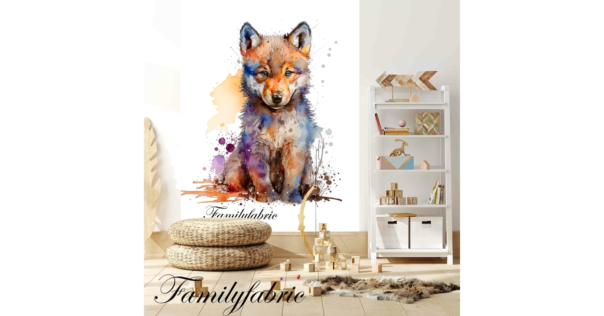 Papier Peint Panoramique Louveteau Roux - Papier Peint Panoramique Ado ...