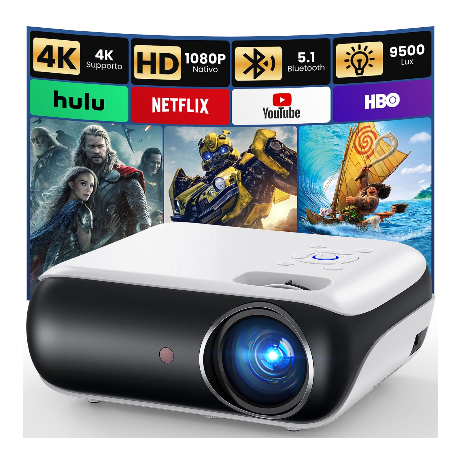 Mini vidéoprojecteur HAPPRUN H1 Full HD