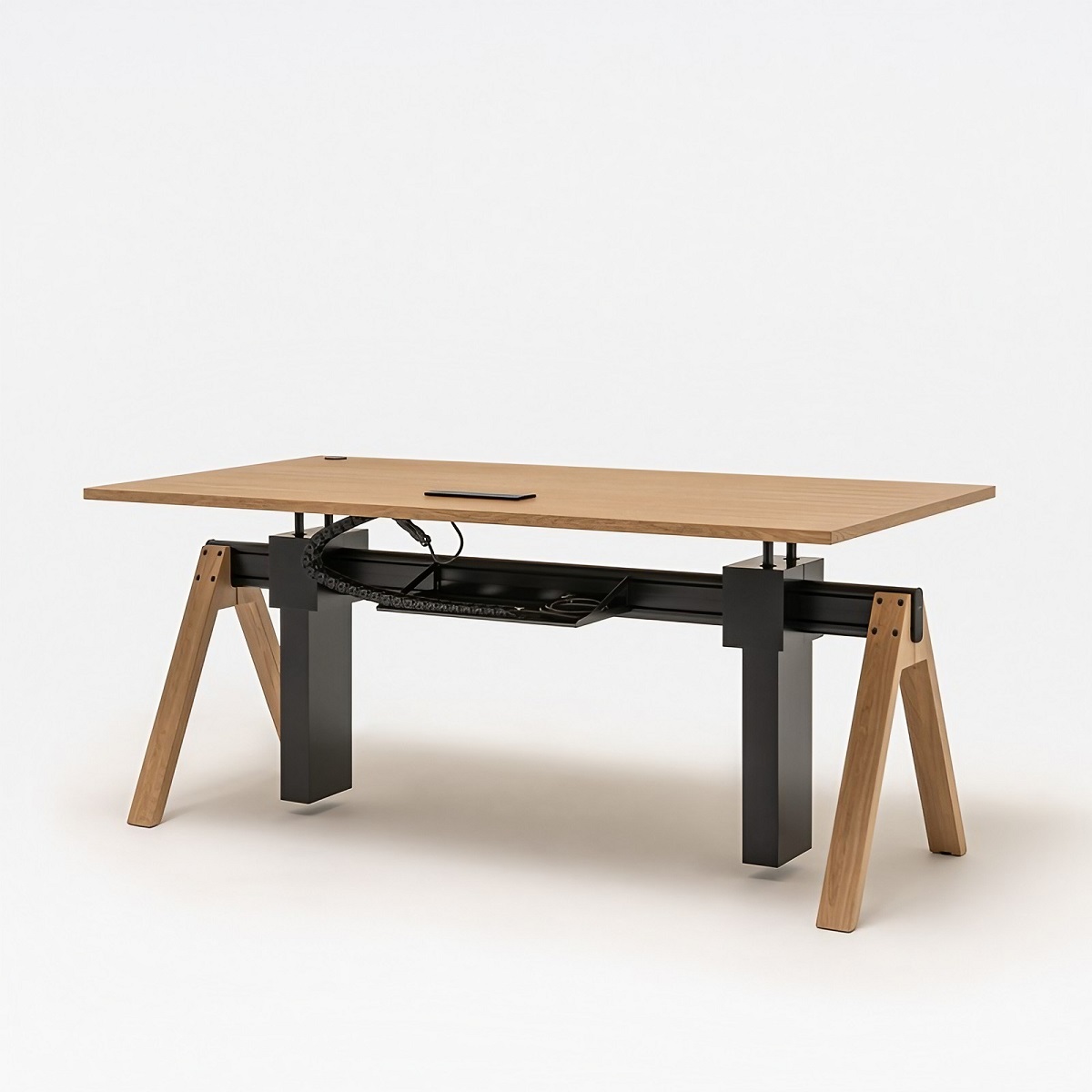 Bureau_bois_réglable_hauteur_ergonomique