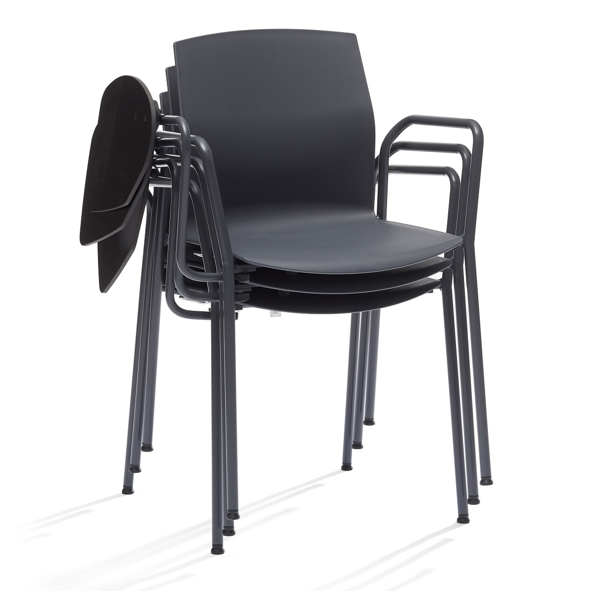 Chaise de réunion avec tablette écritoire
