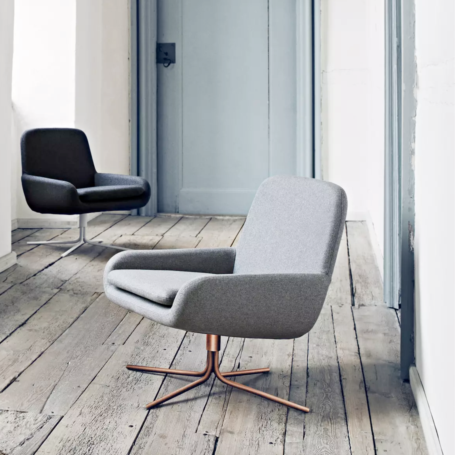 Fauteuil de bureau en cuivre style industriel