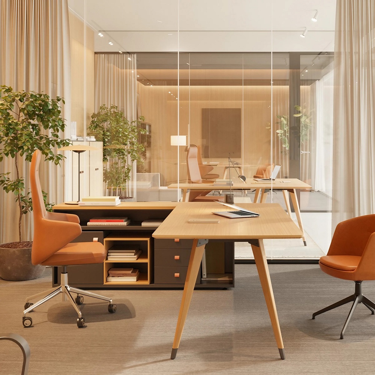 Bureau_direction_scandinave_crédence_bois