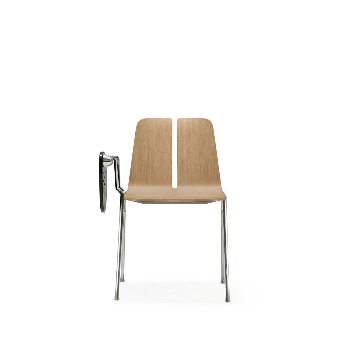Chaise de conférence empilable design en bois ou simili-cuir