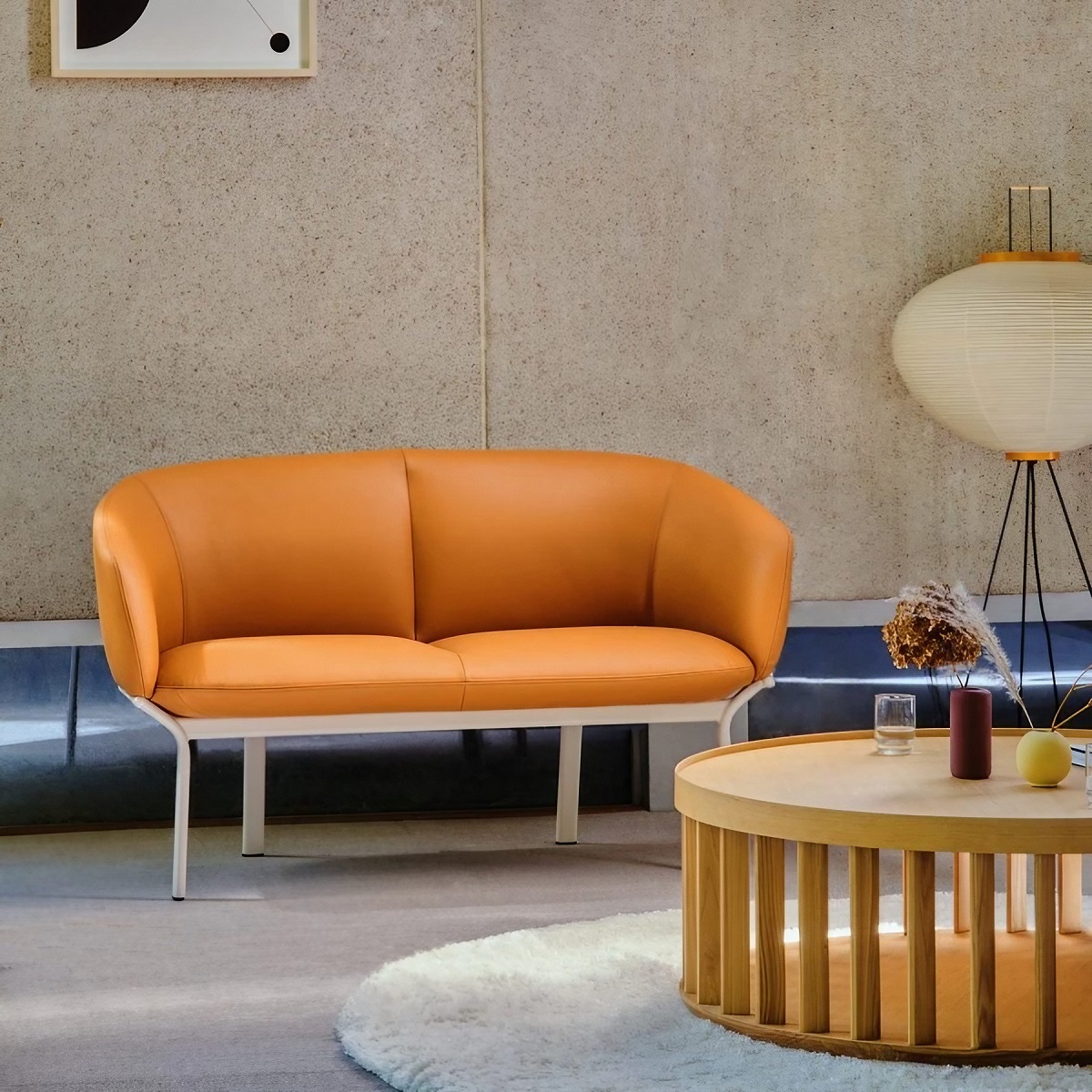 Canapé_vintage_2_places_élégant