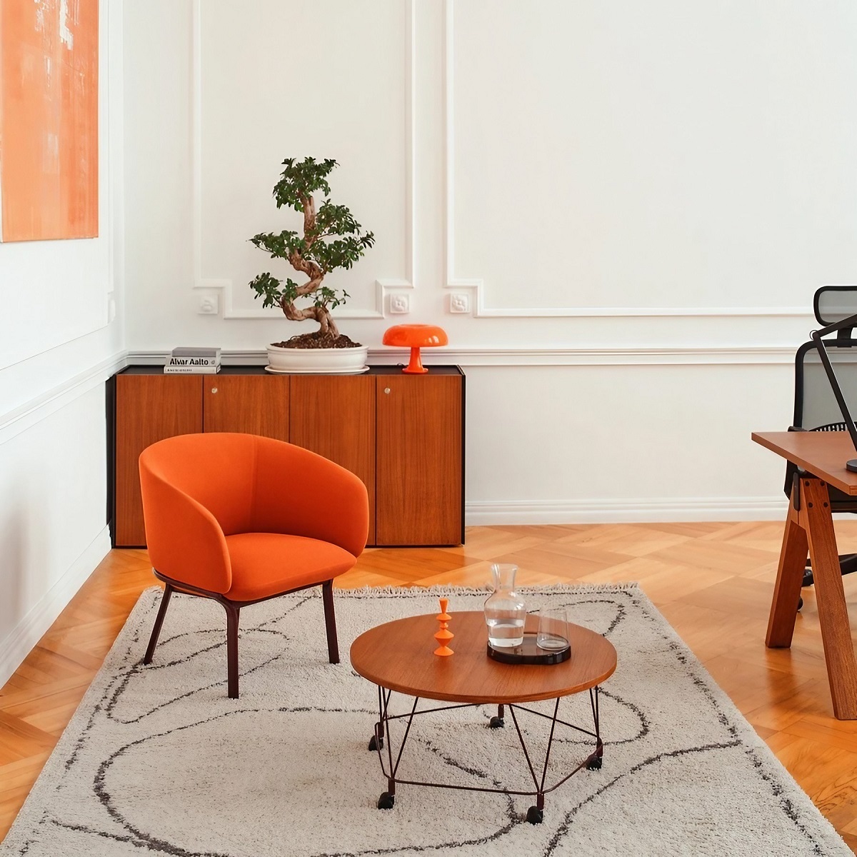 Fauteuil_salle_attente_vintage_tapissé