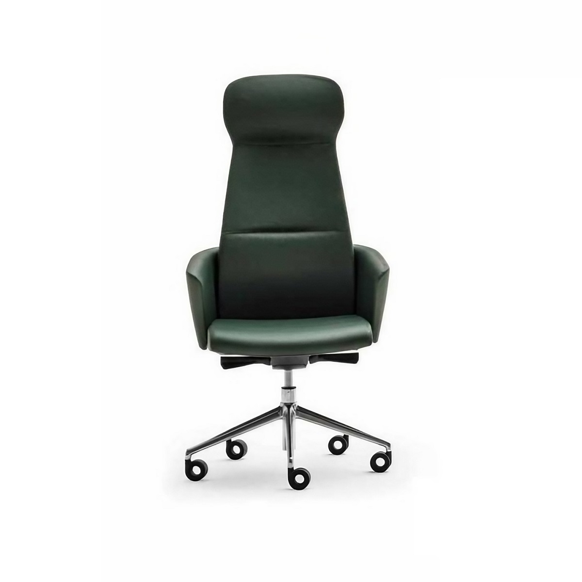 Fauteuil de manager en cuir avec dossier ergonomique