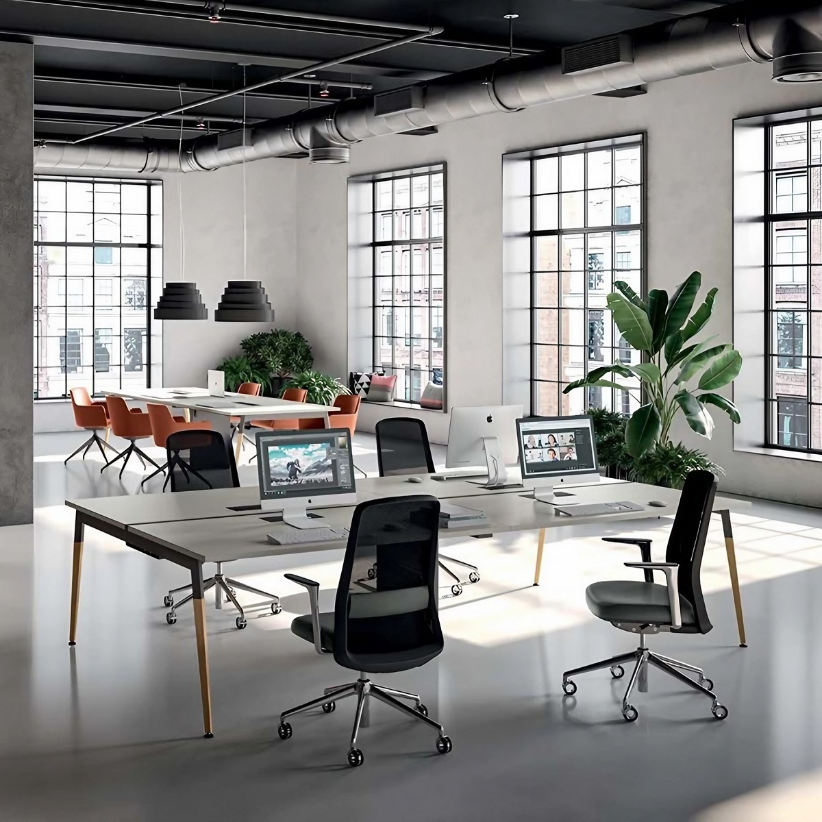 Bench_bureau_4_personnes_sans_cloisons