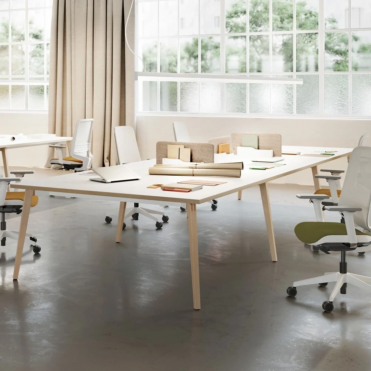 Bureau_bench_design_scandinave_4_places