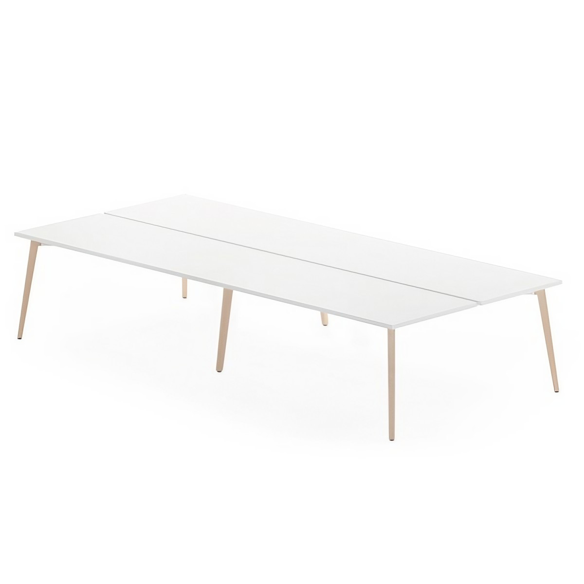 Bureau bench design 4 places de style scandinave