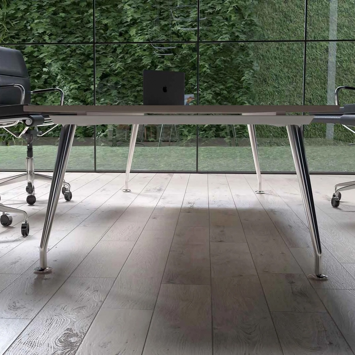 Table_conférence_insertion_verre_piètement_métallique
